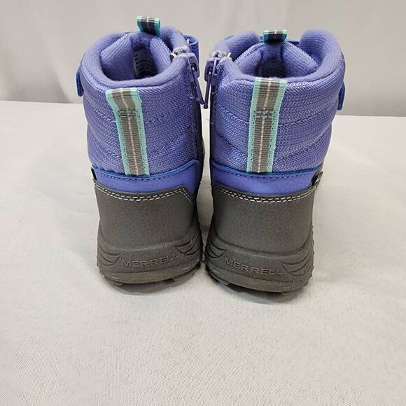 Merrell Size 2 Unisex-Child Polar Trekker Snow Boot Purple Grey - Picture 4 of 9